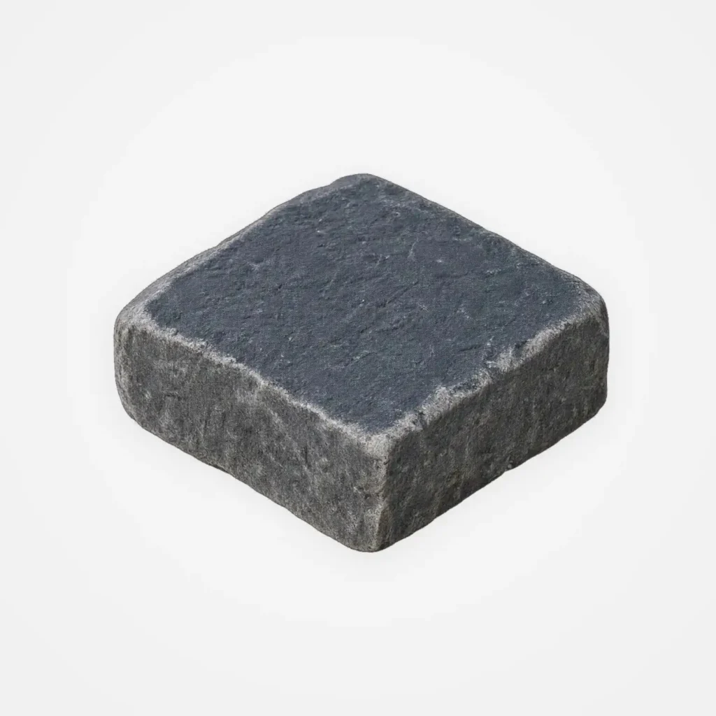 Cobblestone paver block with classic textured surface