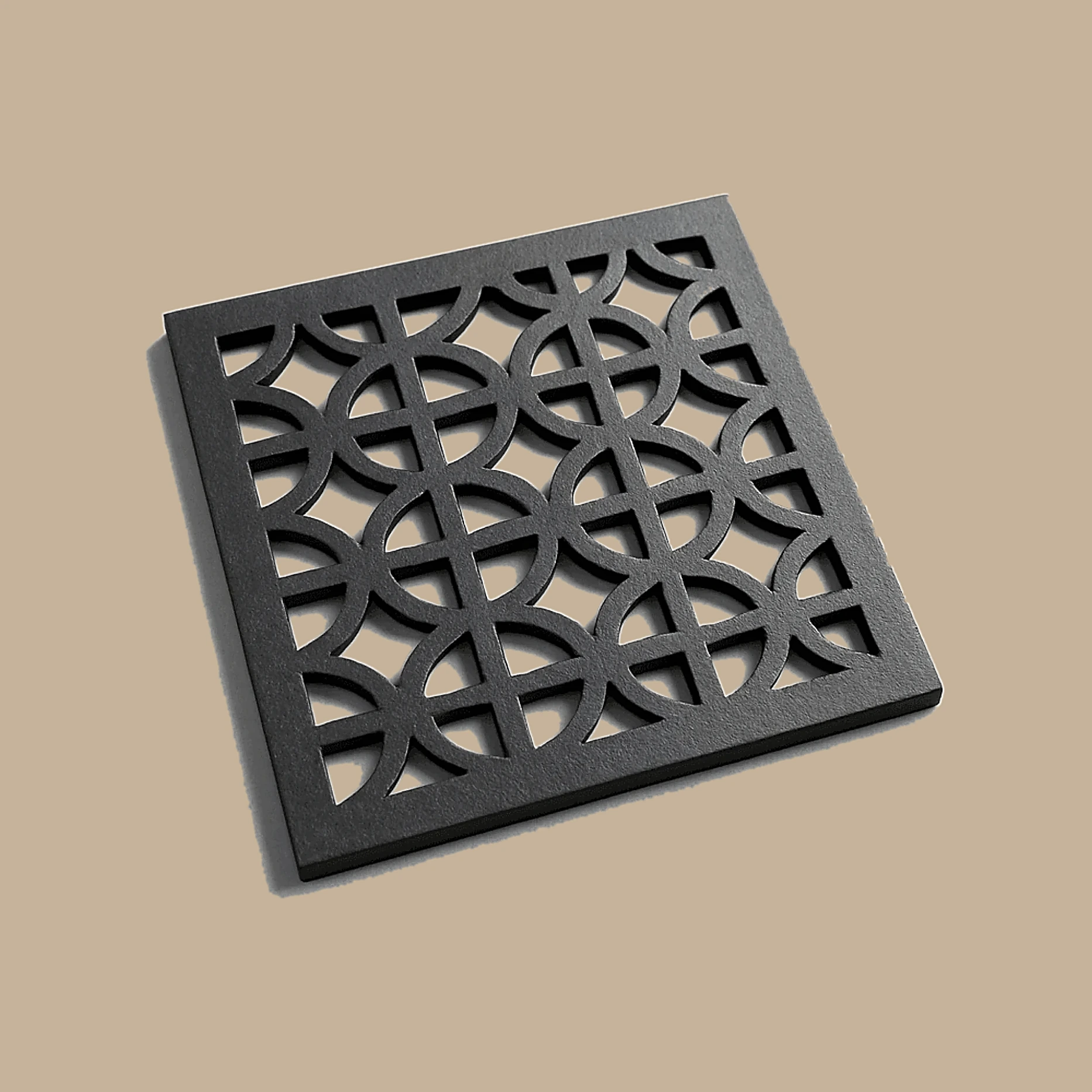Circlet Star cement jali breeze block black Karachi - Shah Tuff Tiles
