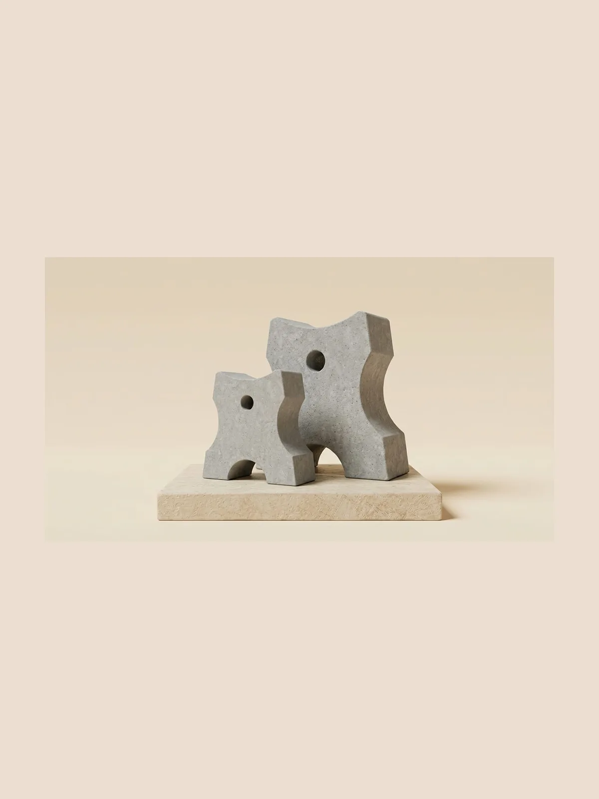 Concrete Bone Spacer Grey Karachi - Shah Tuff Tiles