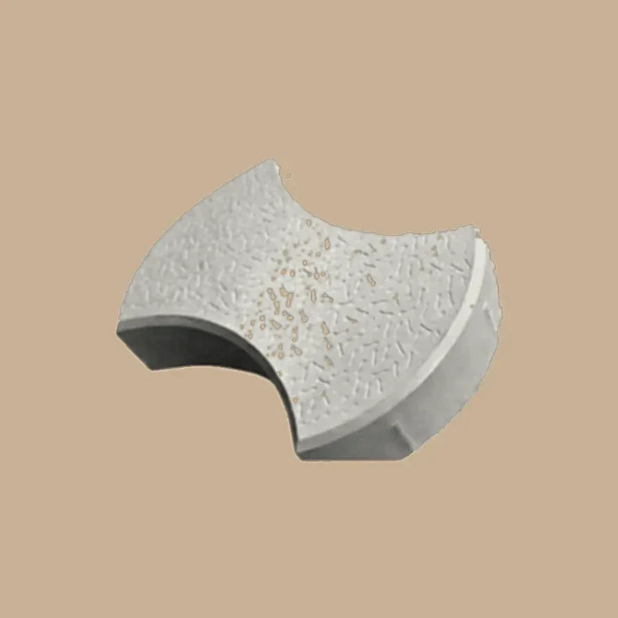 Curved interlocking paver grey color Karachi - Shah Tuff Tiles
