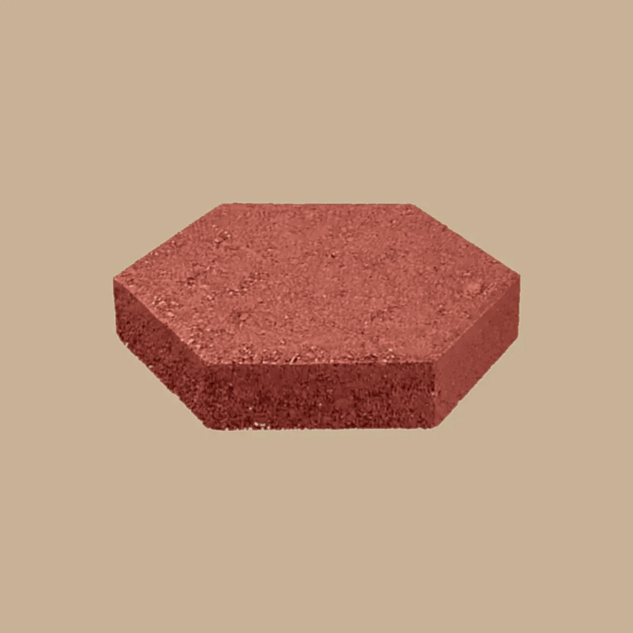 Hexagon interlocking paver red color Karachi - Shah Tuff Tiles
