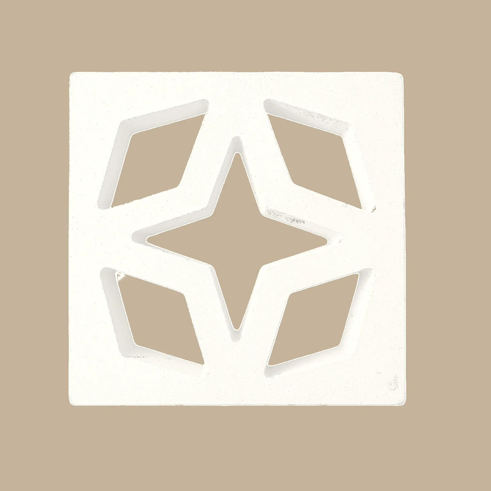 Star cement jali breeze block white Karachi - Shah Tuff Tiles