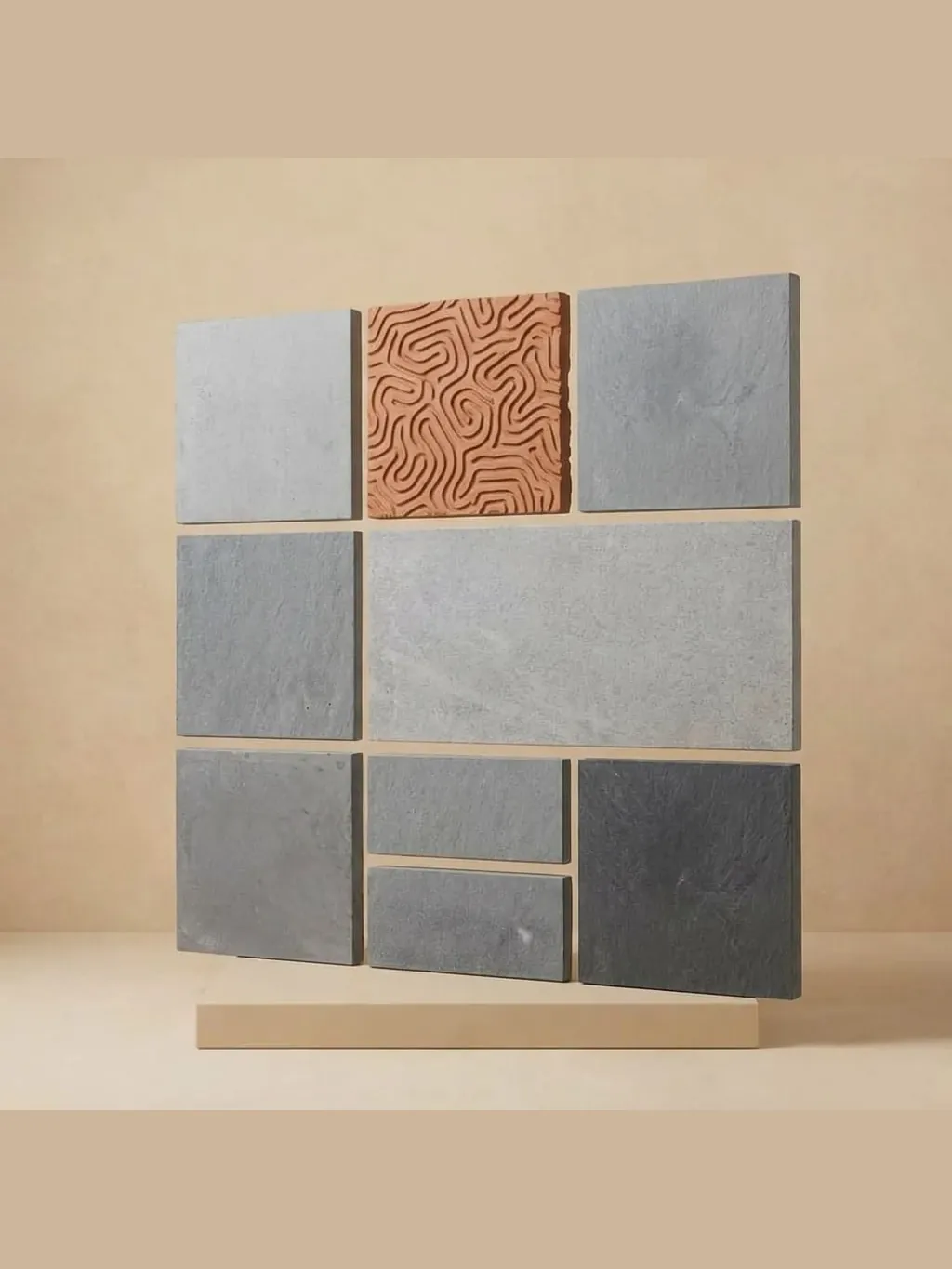 Terracotta Accent Modular Elevation Tiles multi color in Karachi - Shah Tuff Tiles