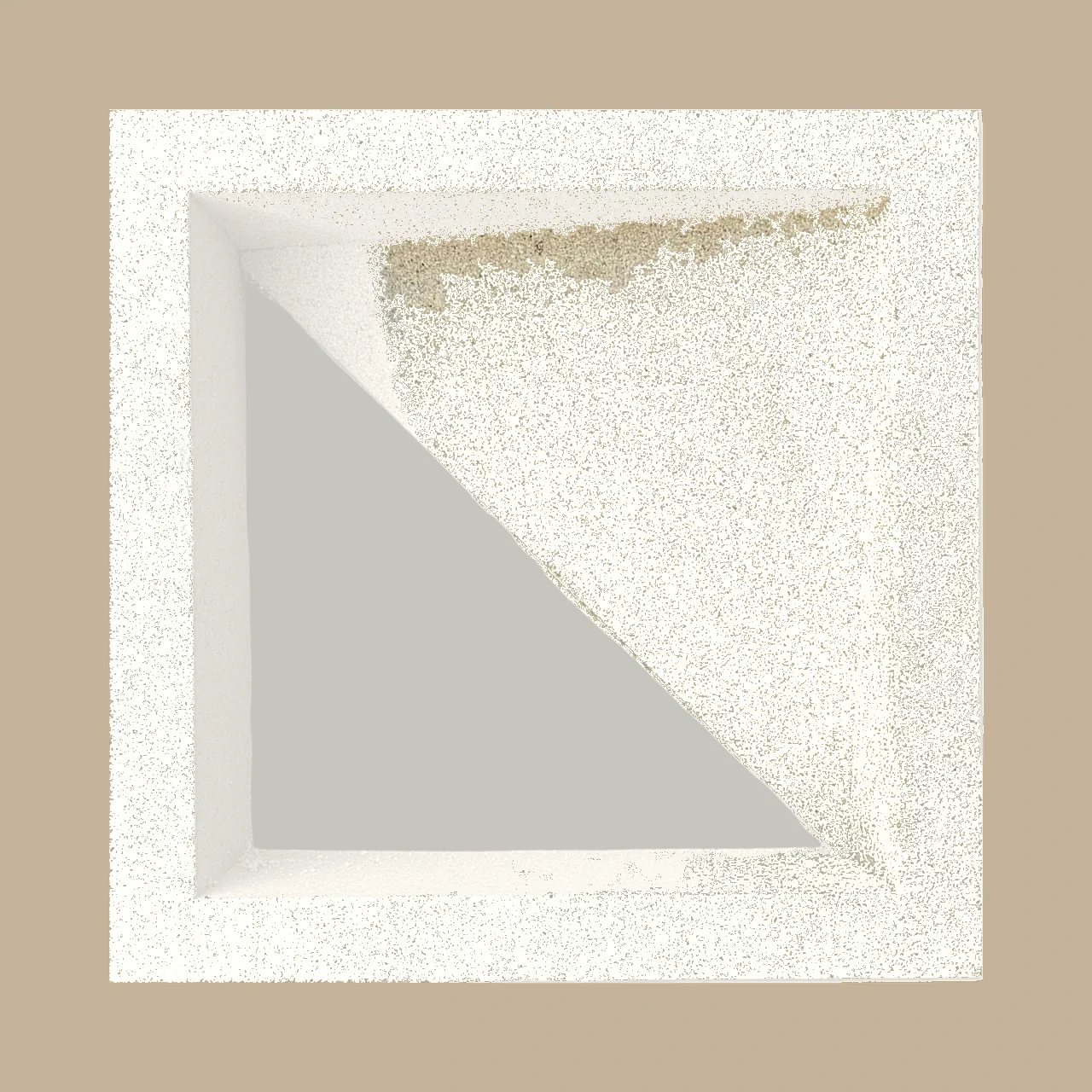 Triangle Frame cement jali breeze block white Karachi - Shah Tuff Tiles