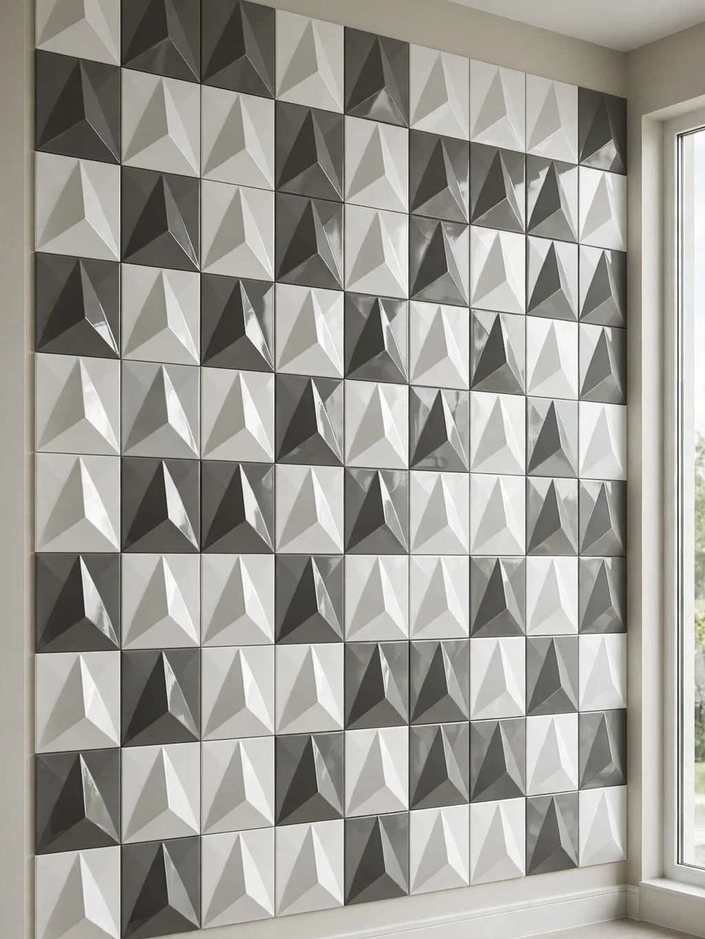 Wave 3D decorative wall tile colorful Karachi
